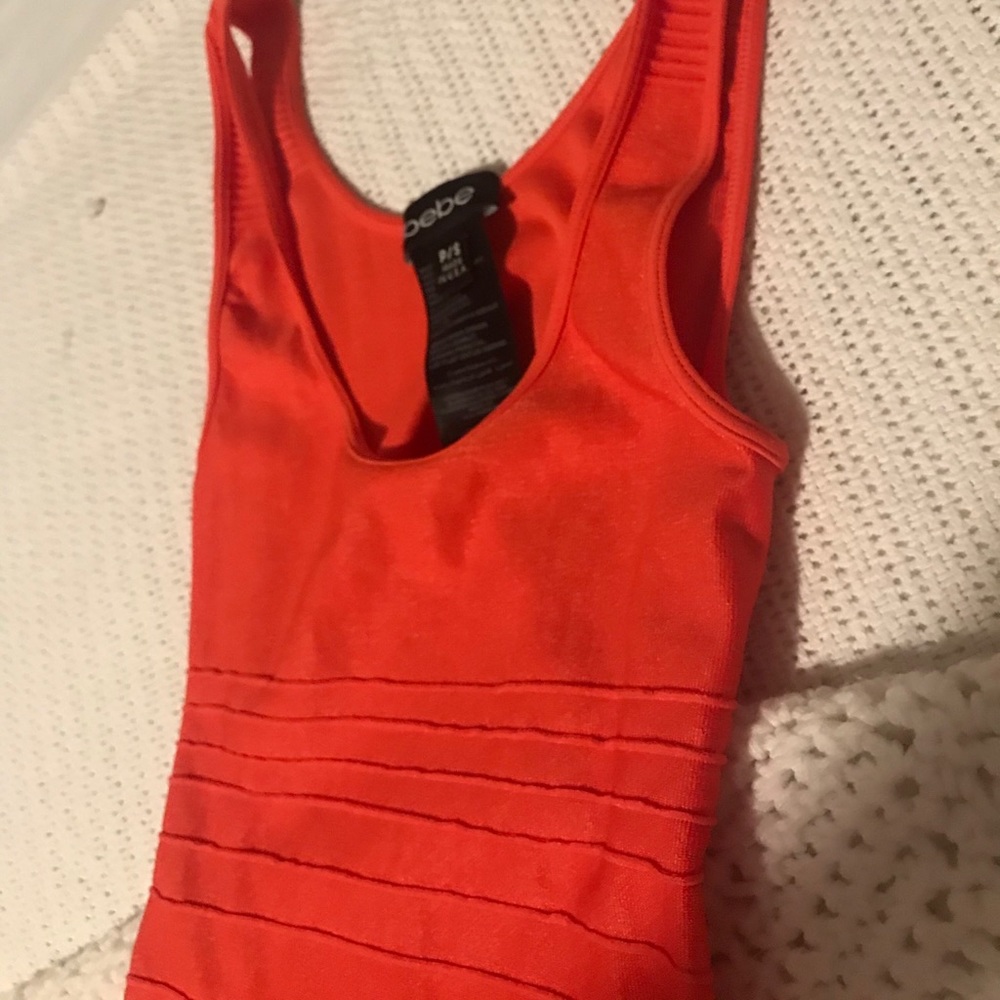 Bebe, Formfitting, Ribbed Mini Dress - Picture 5 of 5